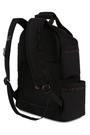 Swissgear 1035 Pro Toolbag Backpack - Black Reinforced back panel with strategically placed high-density foam ensures you're