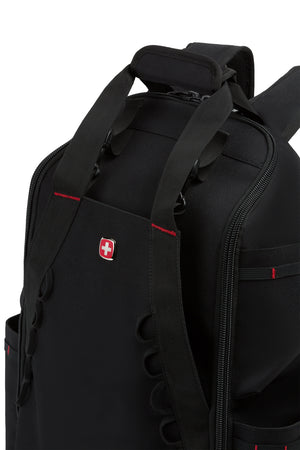 Swissgear 1035 Pro Toolbag Backpack - Black Crafted from thick, rip-resistant material, and built to withstand the toughest job site conditions, protecting your valuable tools and equipment