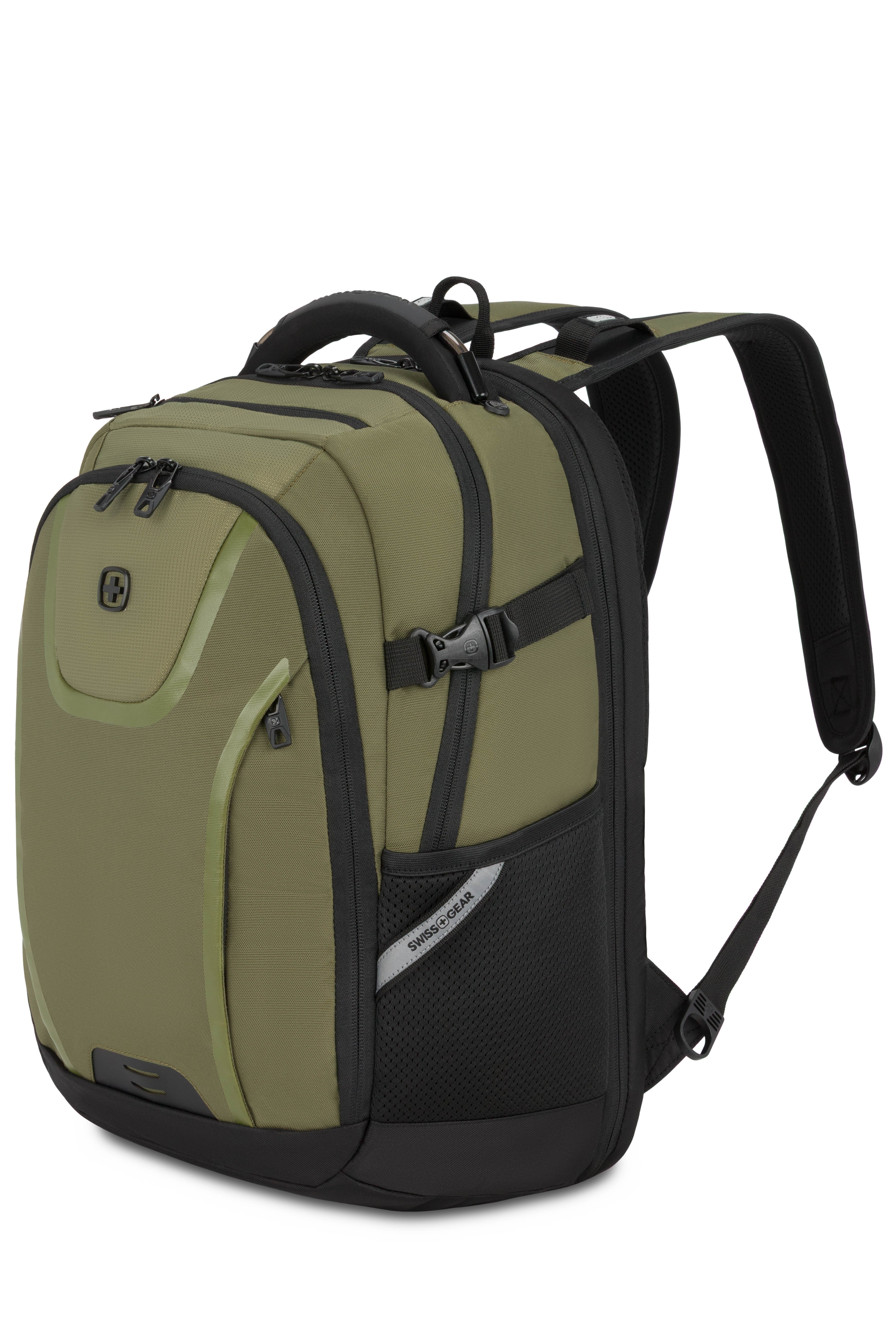 SWISSGEAR 1056 ScanSmart Laptop Backpack in Olive Green