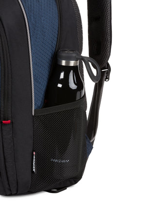 Wenger Cobalt 16 inch Laptop Backpack - Mesh side pockets are sized to hold a water bottle or umbrella