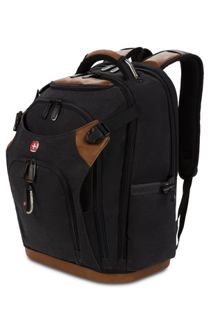 SWISSGEAR 3636 USB Work Pack Pro Tool Backpack - Black Canvas