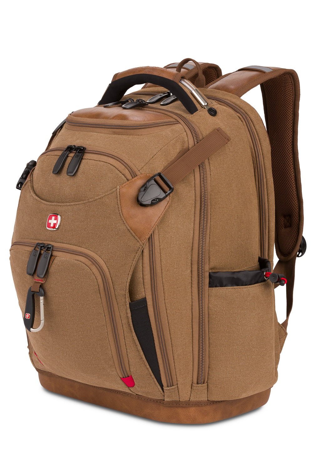 SWISSGEAR 3636 USB Work Pack Pro Tool Backpack - Brown Canvas