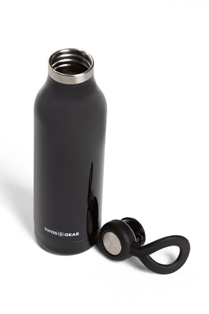 SWISSGEAR 18 oz Stainless Steel Insulated Bottle - Black
