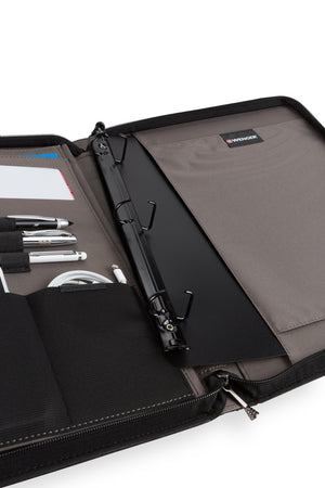Wenger Venture Zippered Presentation Padfolio - Removable 3-ring binder