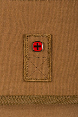 Wenger Corfe 16 inch Messenger Bag Water-repellent waxed cotton canvas