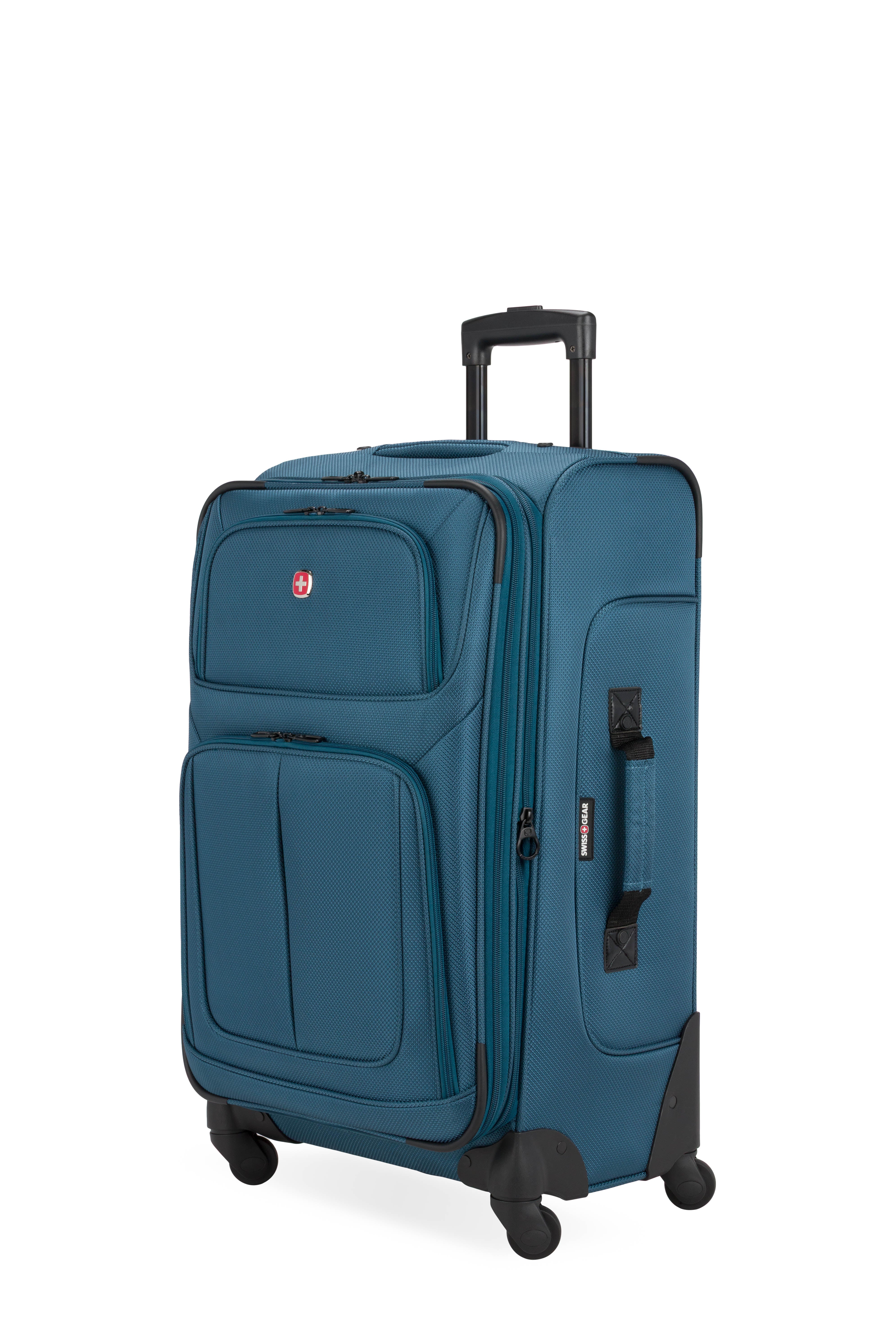 SWISSGEAR Sion Medium Checked Spinner in Atlas Blue
