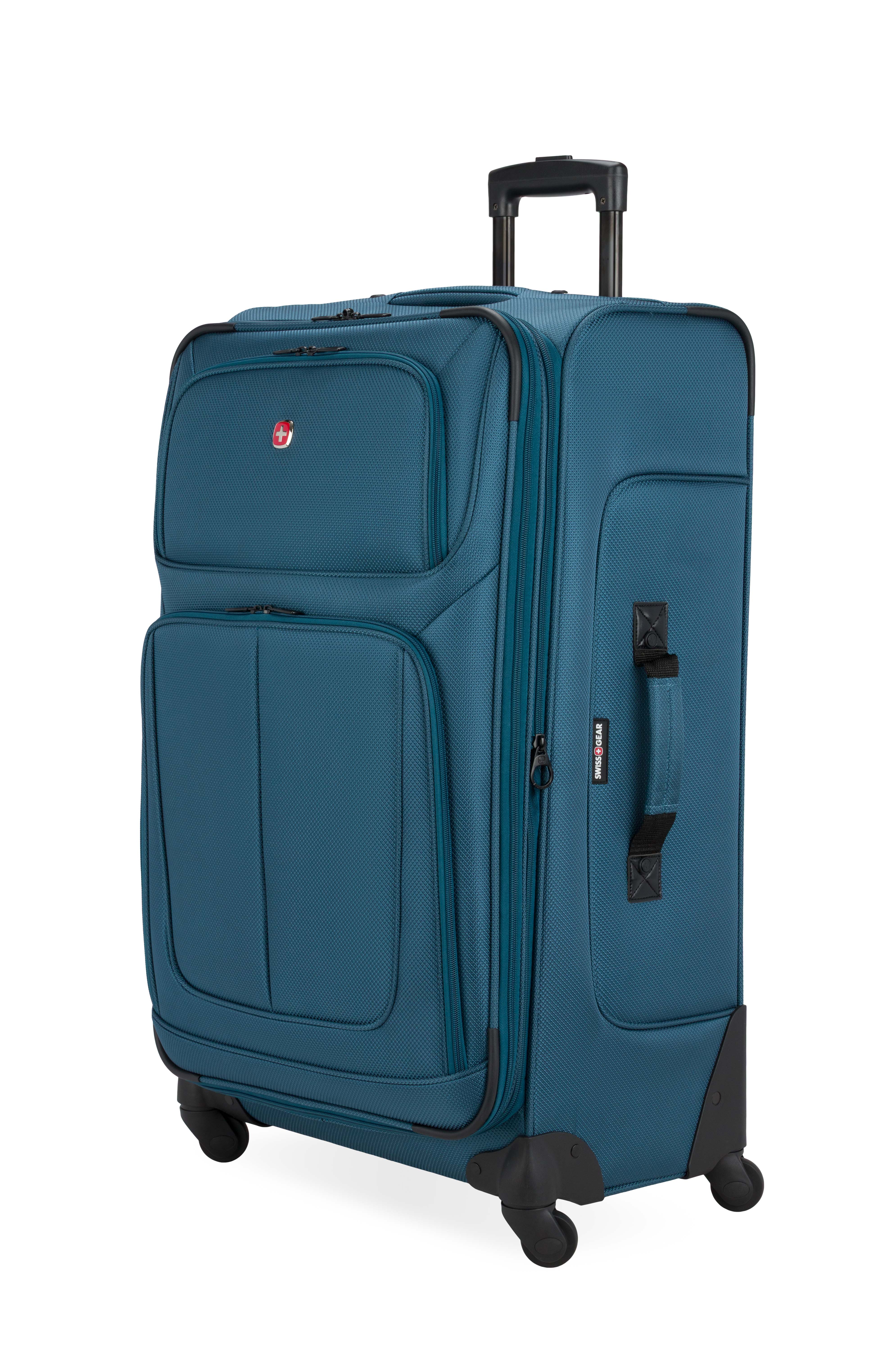 SWISSGEAR Sion Large Checked Spinner in Atlas Blue