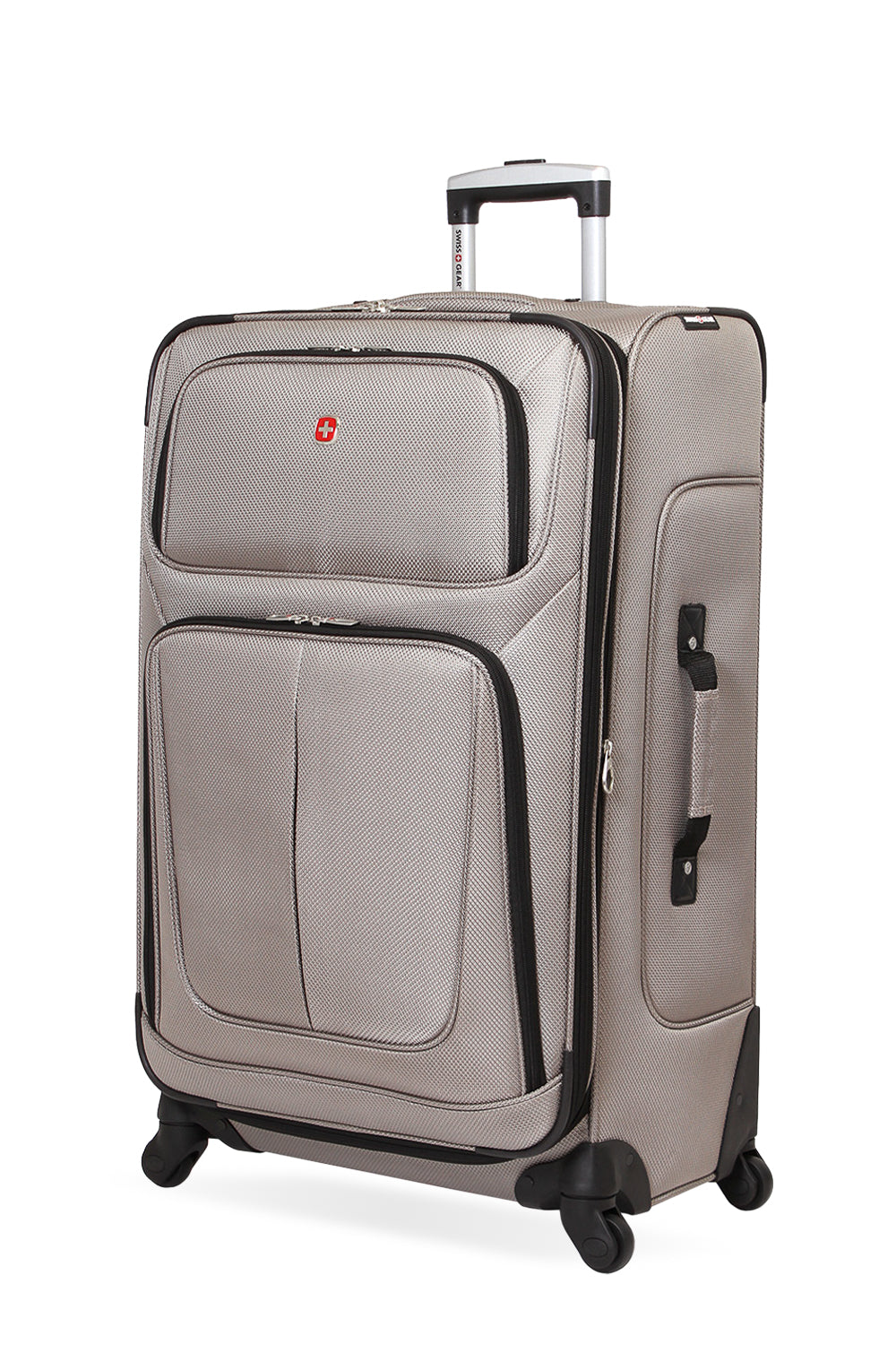 サンコン SWISSGEAR Sion Large Checked Spinner in Pewter