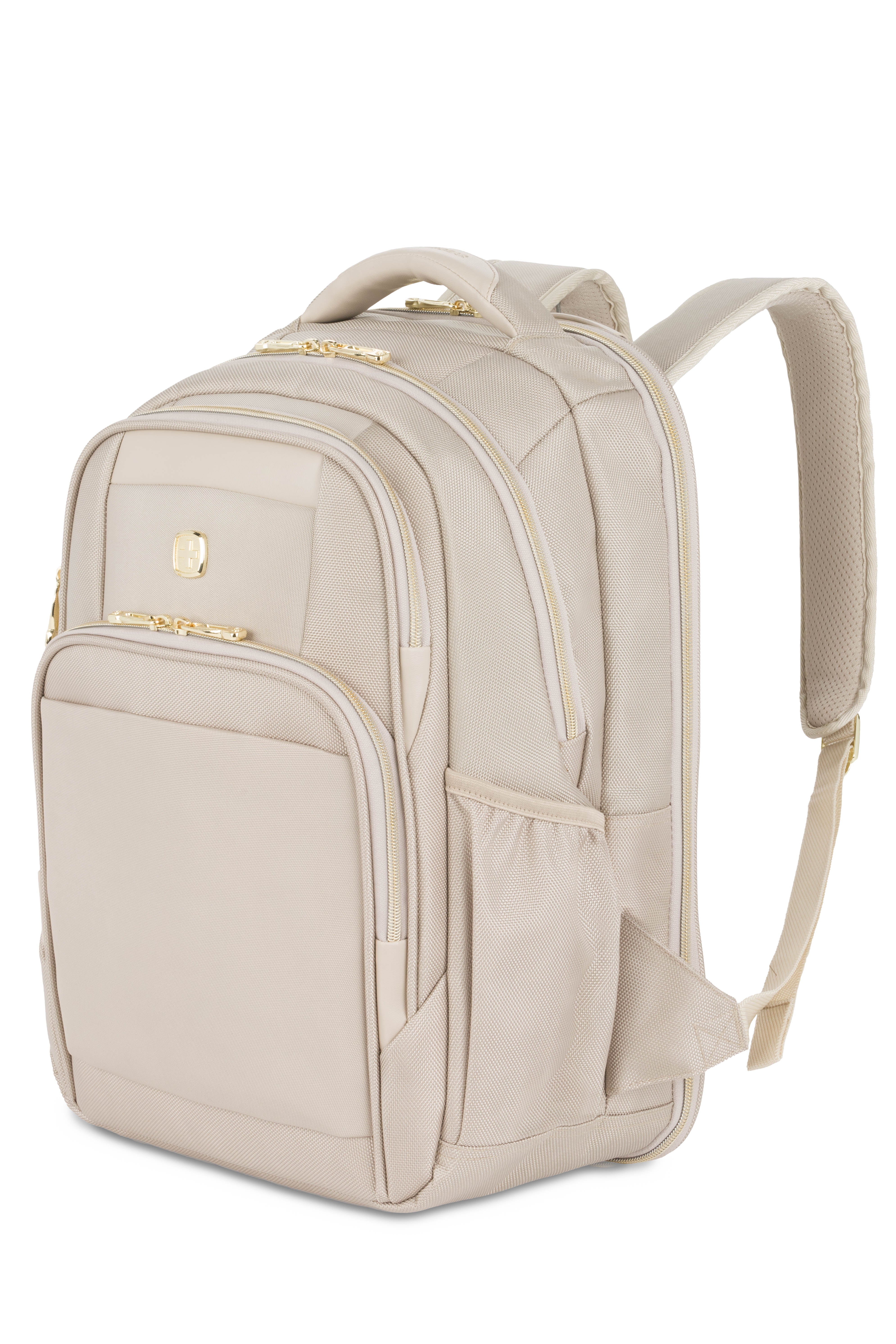 バッグ swiswi SWISSGEAR Sleek Pro ScanSmart Laptop Backpack in Sand