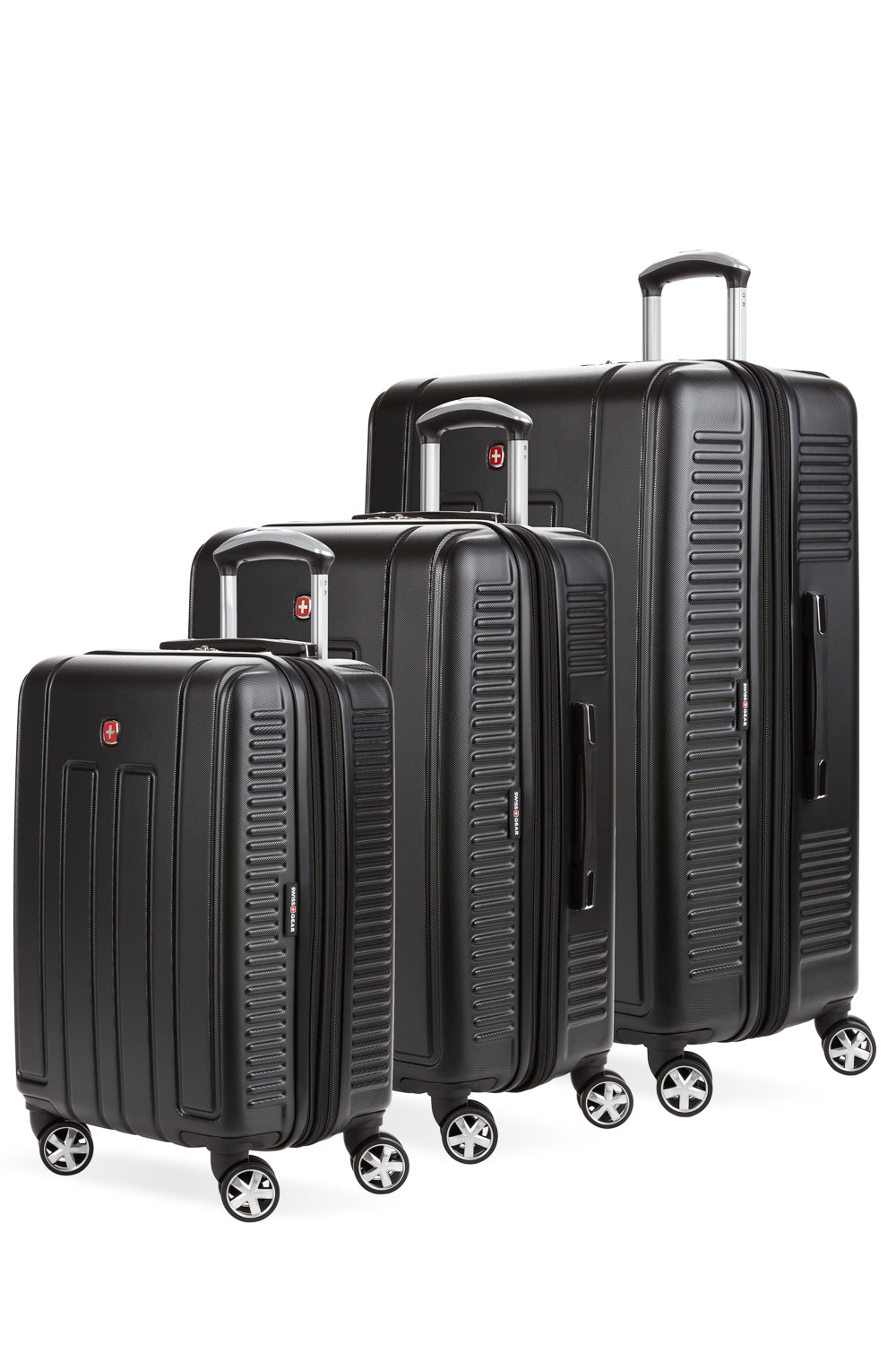 SWISSGEAR 6399 3-Piece Spinner Set in Black
