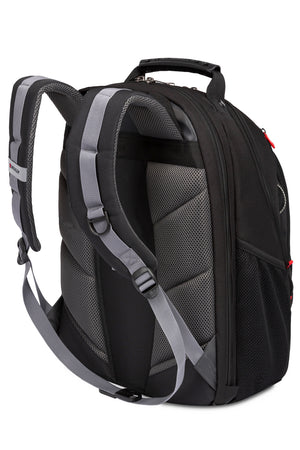 Wenger Legacy 16 inch Laptop Backpack - Black/Gray Comfort-fit shoulder straps contour to your shoulders