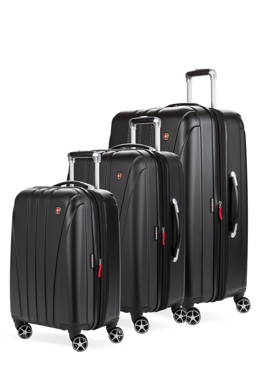 SWISSGEAR 7585 3-Piece Spinner Set in Black