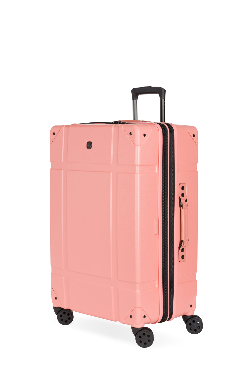 SWISSGEAR Vintage Trunk II Large Checked Spinner in Coral