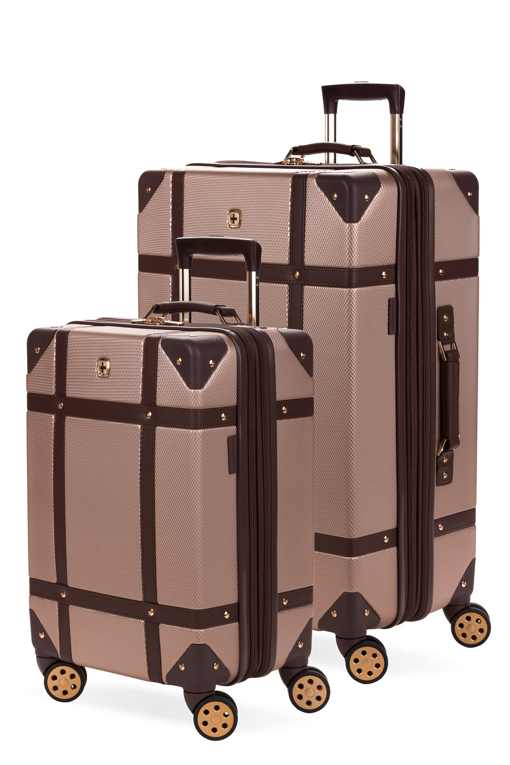 ヴィンテージ トランク 2個セット SWISSGEAR Vintage Trunk 2-Piece Spinner Set in Blush
