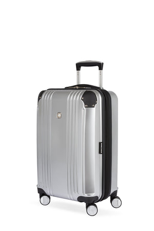 Swissgear 7786 20” Expandable Carry On Hardside Spinner Luggage - Silver