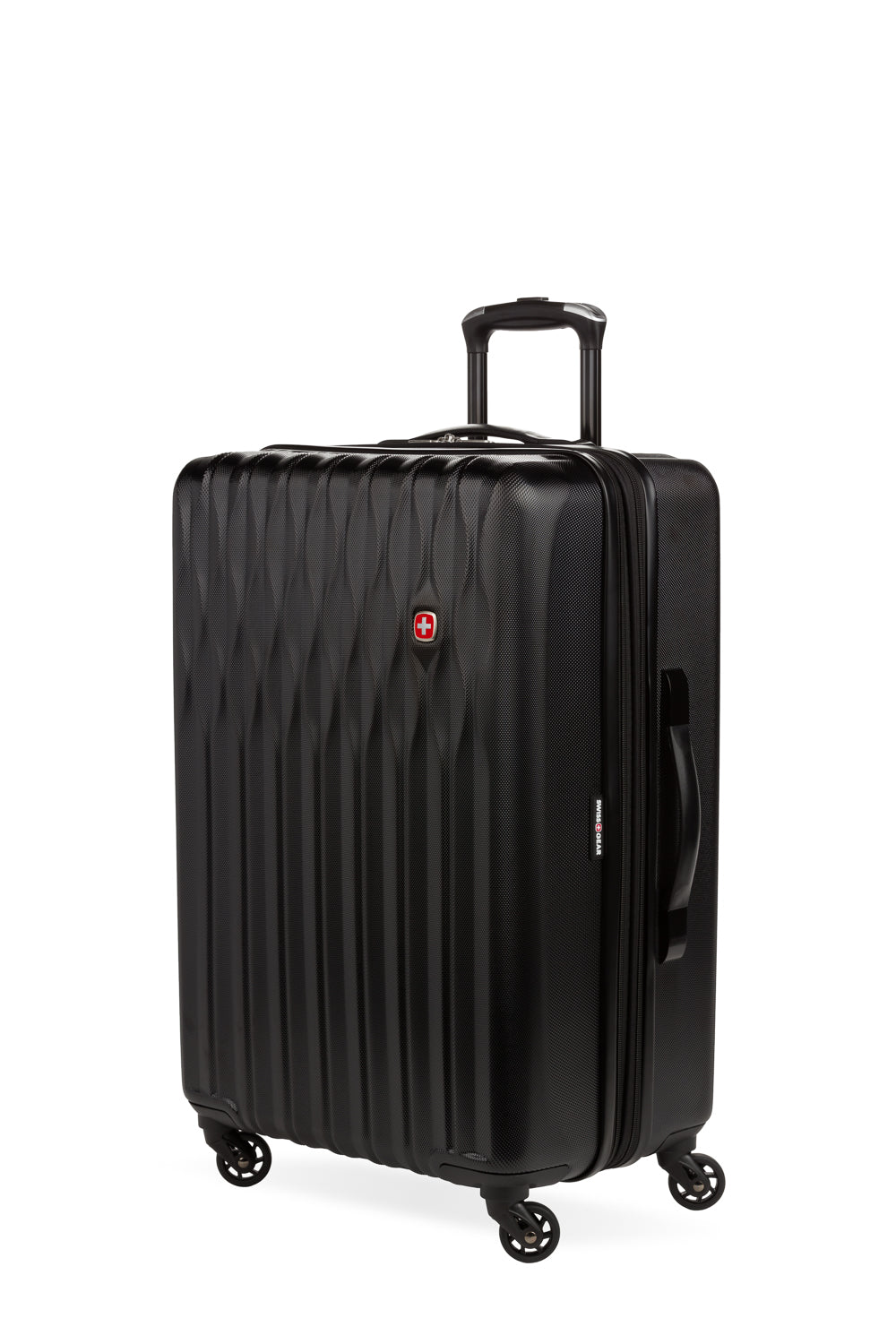 SWISSGEAR Wave Medium Checked Spinner in Black