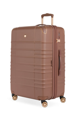SWISSGEAR 8027 Large Checked Expandable Hardside Spinner Luggage - Maple