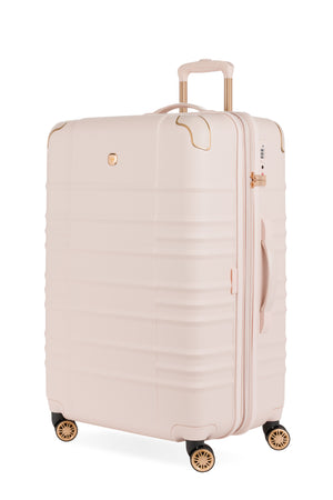 SWISSGEAR 8027 Large Checked Expandable Hardside Spinner Luggage - Rose