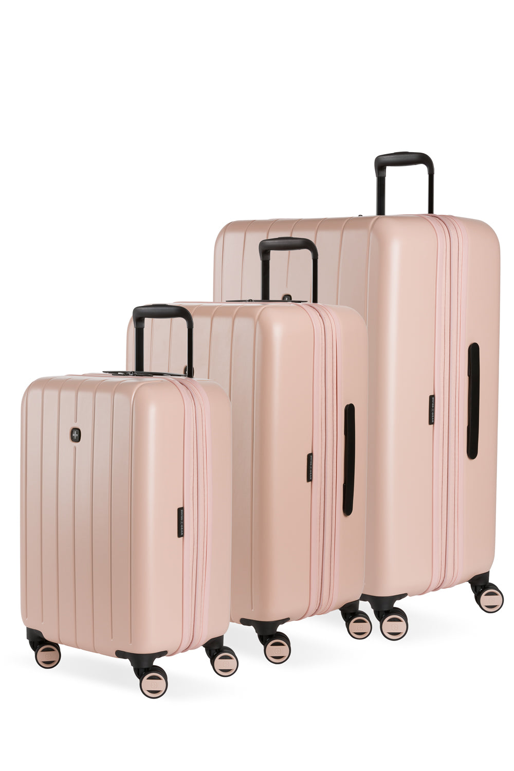 SWISSGEAR Wanderlust Pro 3-Piece Spinner Set in Rose