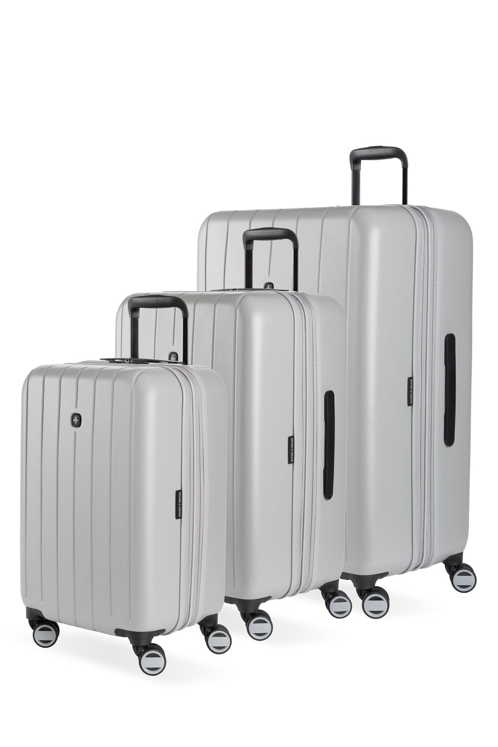 SWISSGEAR Wanderlust Pro 3-Piece Spinner Set in Grey