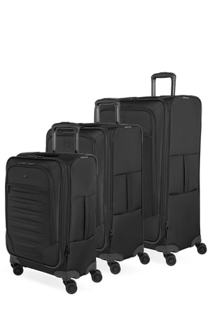 SWISSGEAR Opulence Expandable Spinner 3 Piece Set - Classic Black