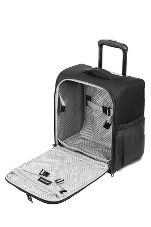 SWISSGEAR Checklite Underseater Carry On Suitcase - Black Interior zippered mesh packing pocket