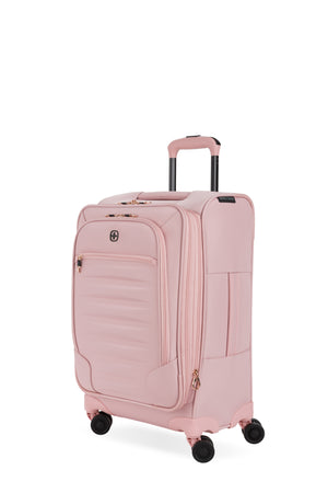 SWISSGEAR Opulence 19 Inch Expandable Spinner Carry On Luggage in Blush