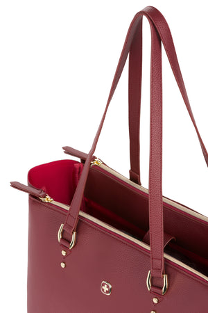 Swissgear 9903 14 inch Laptop Tote Carry handles are comfortable in the hand and long enough to fit over the shoulder