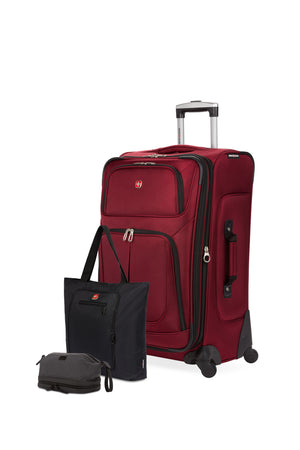 SWISSGEAR Classic Traveler Bundle in Burgundy/Black/Grey