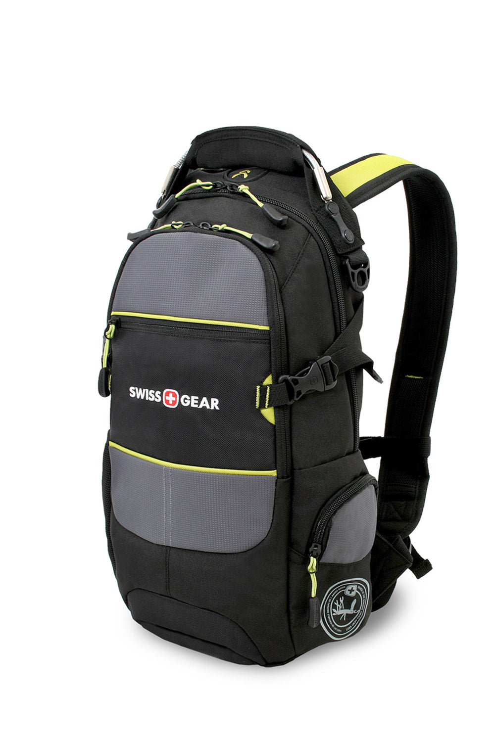 SWISSGEAR City Pack Core Backpack in Black/Lime