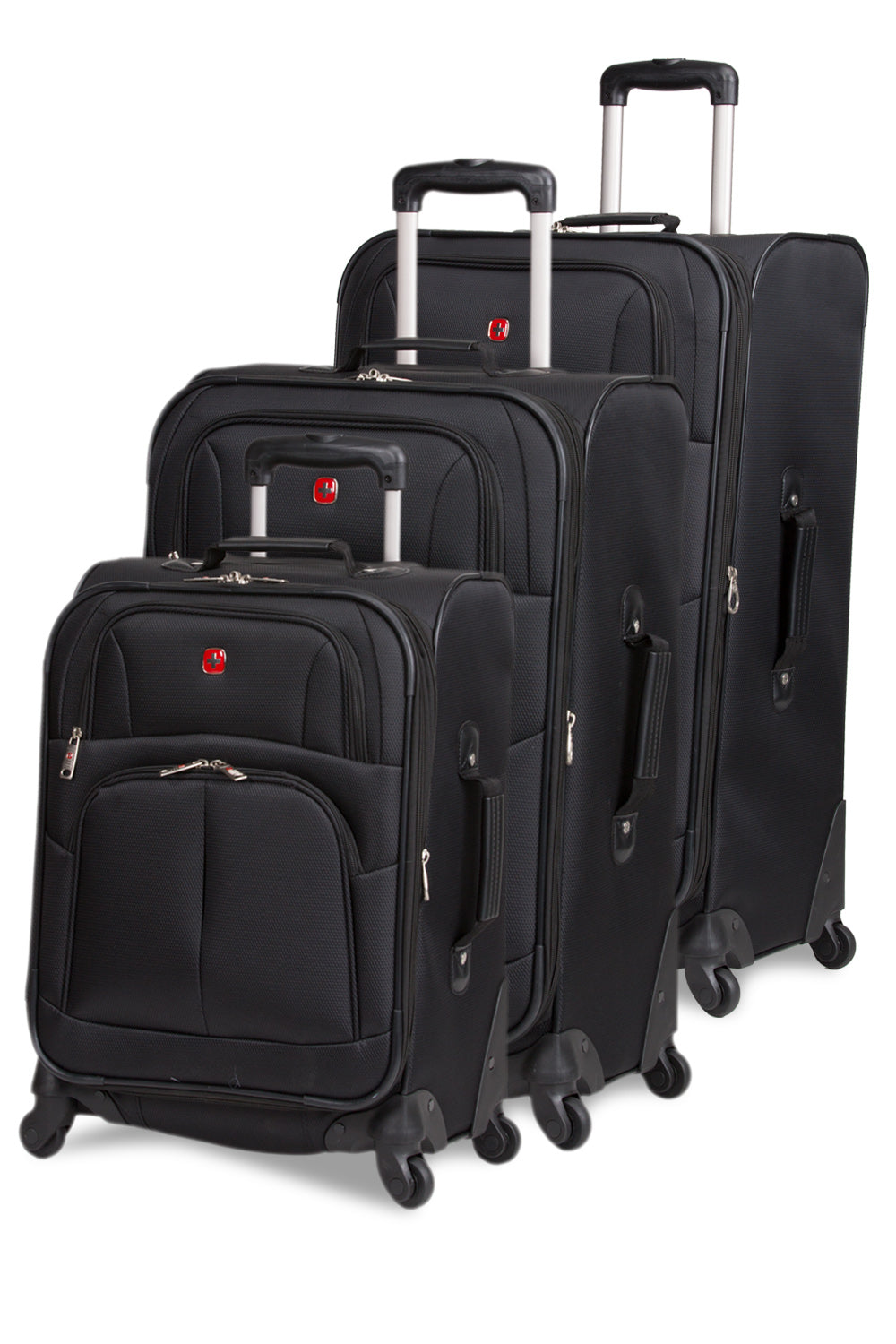 Swissgear 6053 Expandable 3pc Spinner Luggage Set - Black – SWISSGEAR