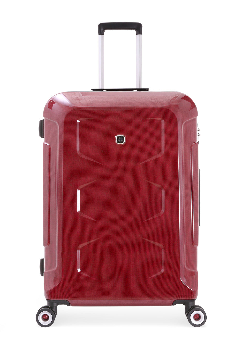 SWISSGEAR 6572 Large Checked Spinner in Red