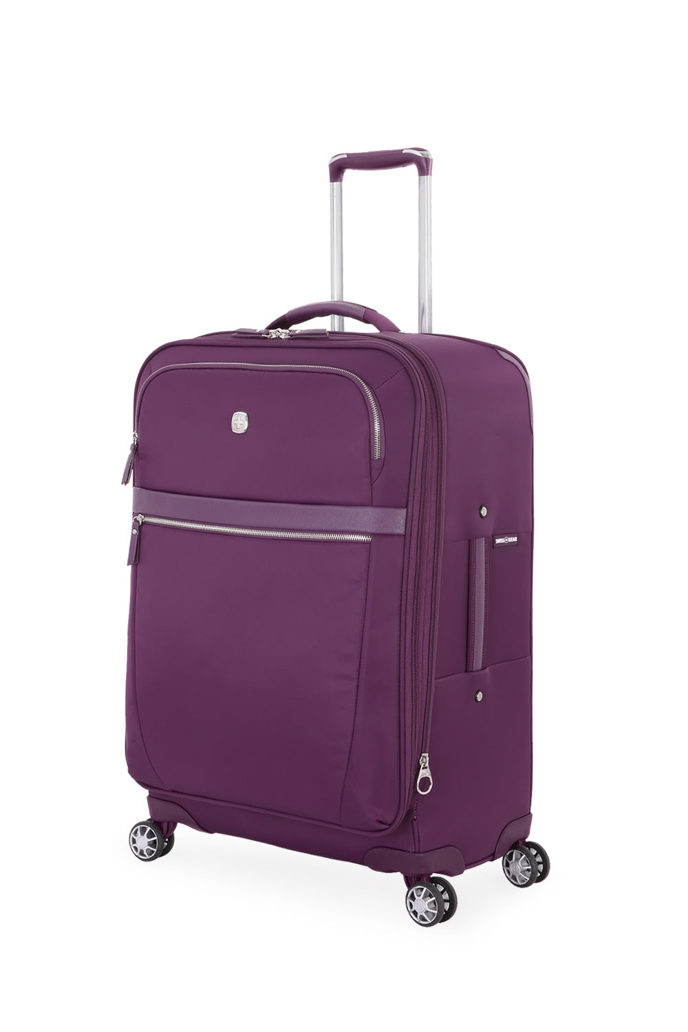 SWISSGEAR 7636 Medium Checked Spinner in Purple