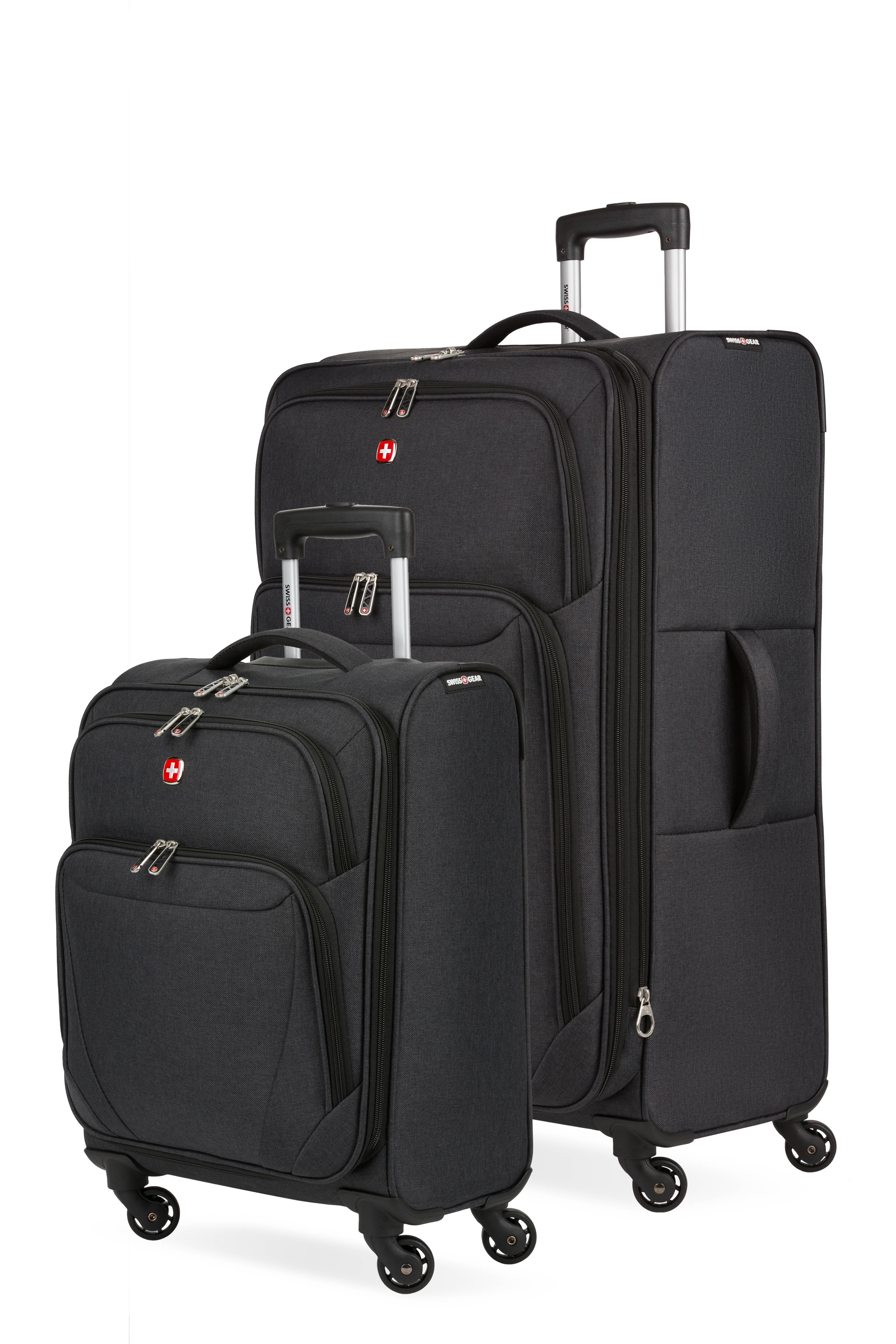 SWISSGEAR Precision 2-Piece Spinner Set in Dark Grey