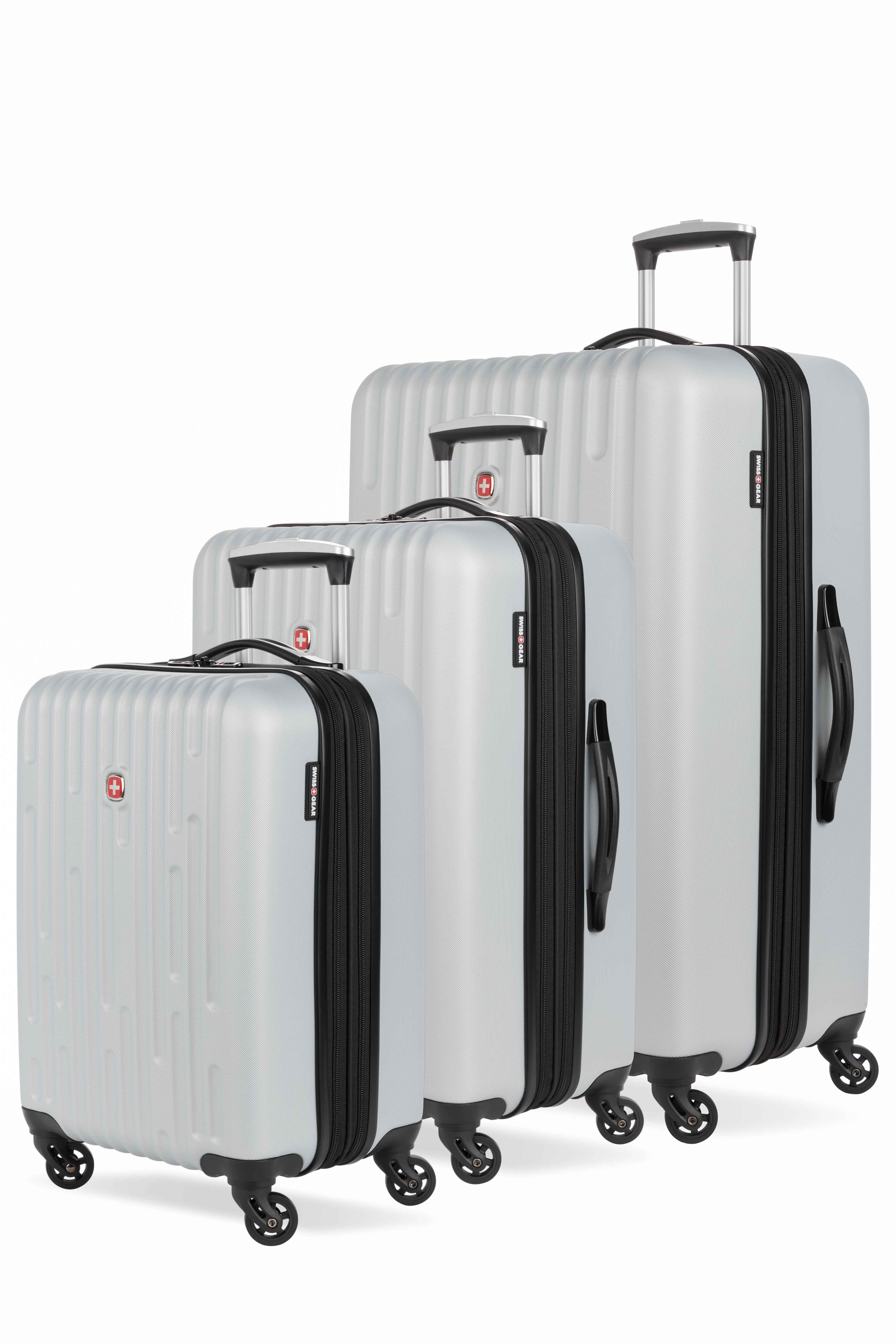 SWISSGEAR 3340 3-Piece Spinner Set in Silver