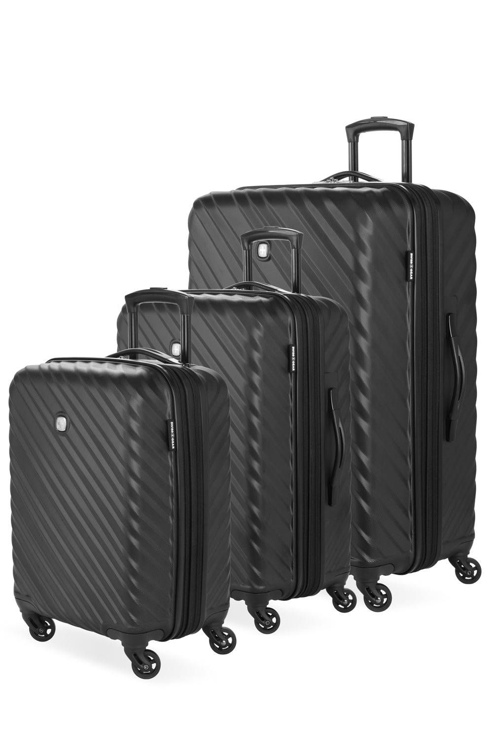 SWISSGEAR 3530 3-Piece Spinner Set in Black