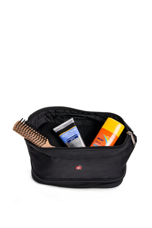 Swissgear 8756 Deluxe Framed Toiletry Kit Water resistant PVC bottom