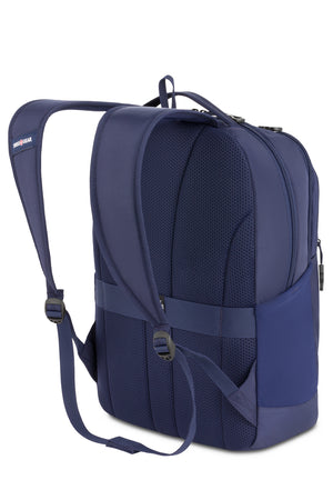 Swissgear Orientation 16 inch Laptop Backpack - Navy Padded, contoured, and adjustable shoulder straps for maximum comfort