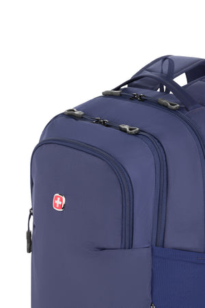 Swissgear Orientation 16 inch Laptop Backpack - Navy Bungee-style zipper pulls for easy open/close