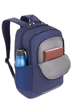 Swissgear Orientation 16 inch Laptop Backpack - Navy Deep zippered pocket in the front of the bag keeps additional items handy