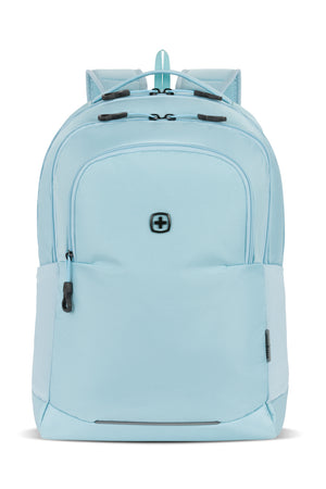 Swissgear Orientation 16 inch Laptop Backpack - Light Blue Dual side elastic mesh water bottle pockets