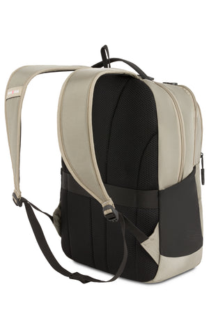 Swissgear Orientation 16 inch Laptop Backpack - Light Olive Padded, contoured, and adjustable shoulder straps for maximum comfort