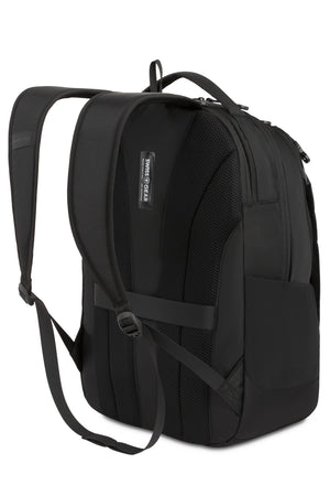 Swissgear Shield 16 inch Laptop Backpack - Black Ergonomically contoured, padded shoulder straps with breathable mesh fabric for carrying comfort