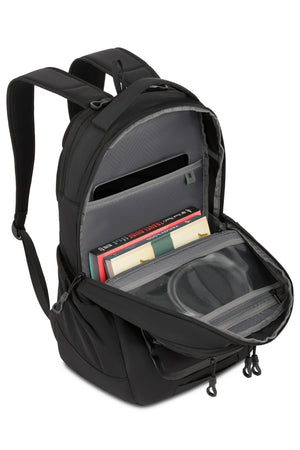 Swissgear Shield 16 inch Laptop Backpack - Black Large padded tablet pocket to keep electronics protected