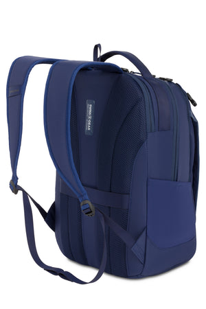 Swissgear Shield 16 inch Laptop Backpack - Navy Ergonomically contoured, padded shoulder straps with breathable mesh fabric for carrying comfort