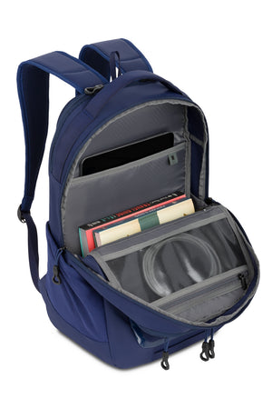 Swissgear Shield 16 inch Laptop Backpack - Navy Large padded tablet pocket to keep electronics protected