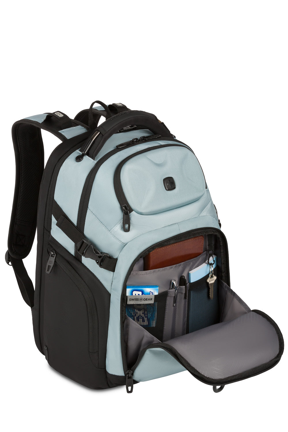 SWISSGEAR Endure Laptop Backpack - Light Blue/Black - 05