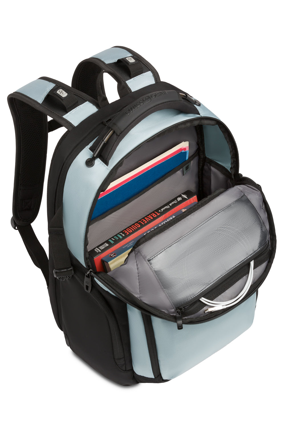 SWISSGEAR Endure Laptop Backpack - Light Blue/Black - 06