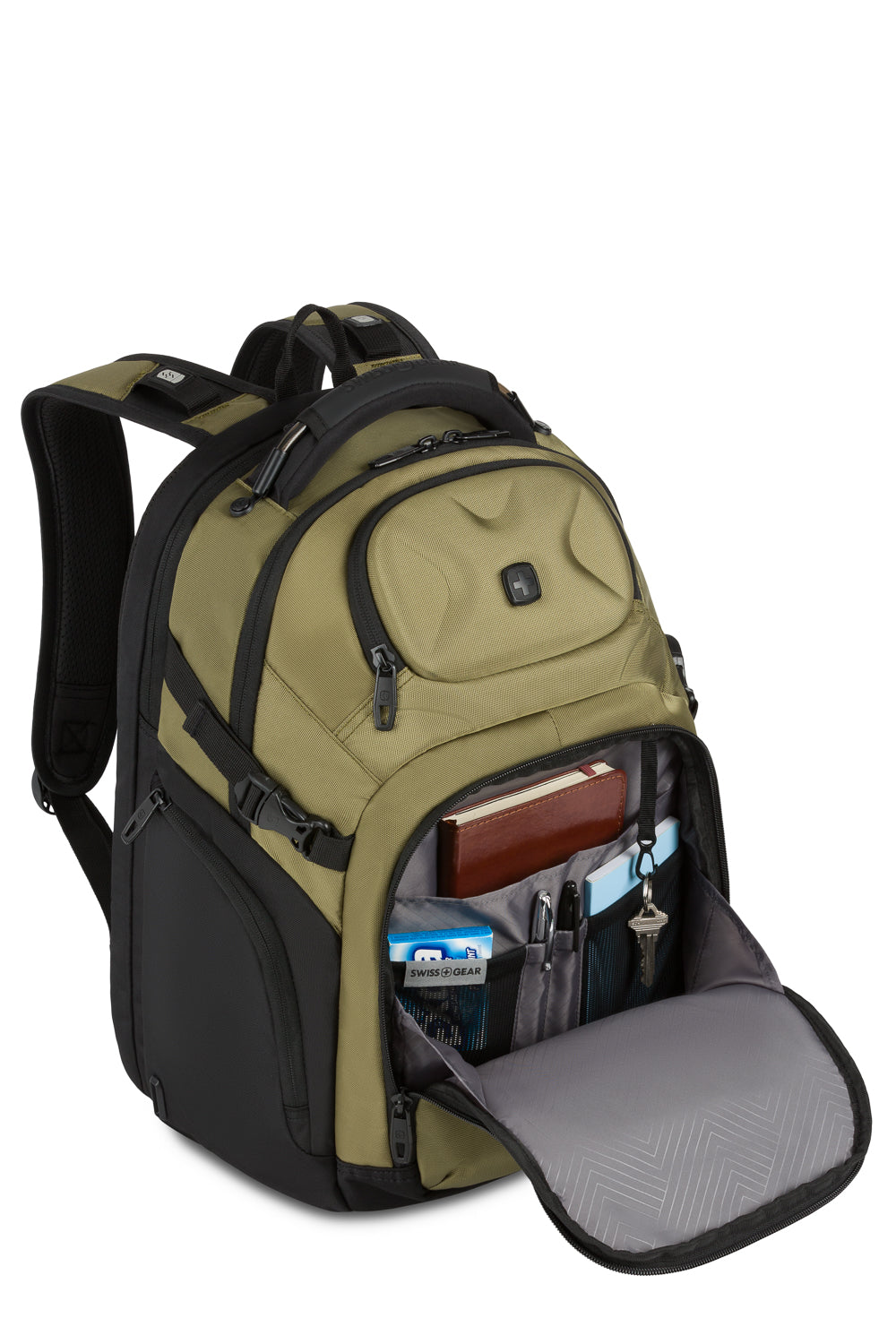 SWISSGEAR Endure Laptop Backpack in Olive Green/Black