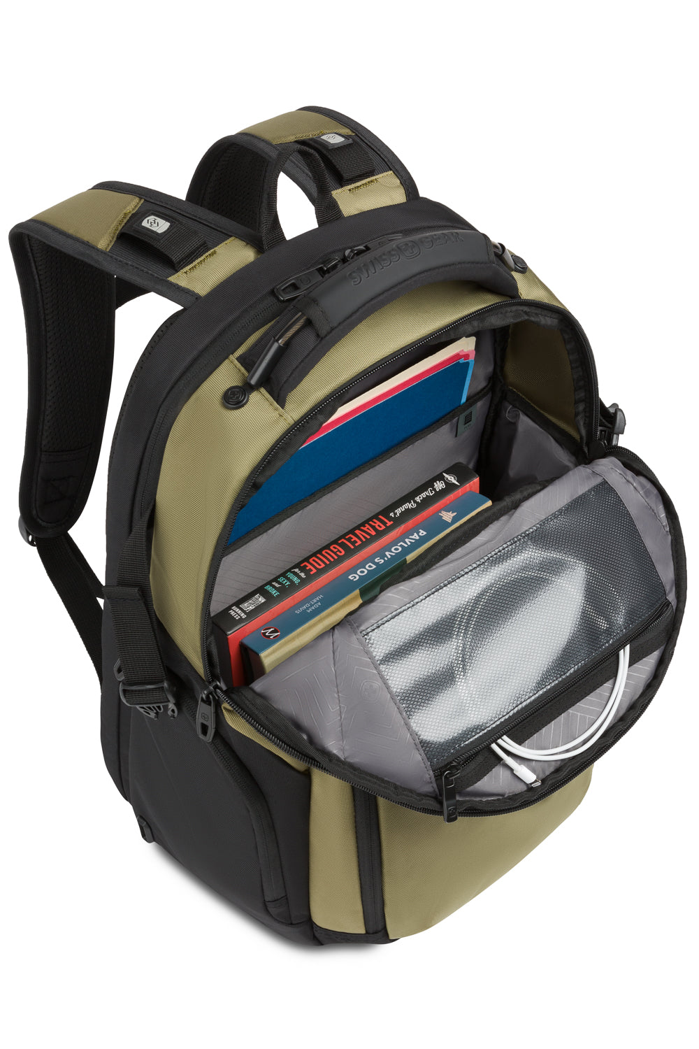 SWISSGEAR Endure Laptop Backpack - Olive Green/Black - 06